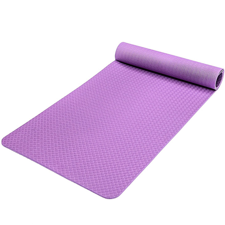 Tapete de ioga tpe grosso dobrável para exercícios no atacado tapete de ioga impresso