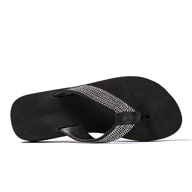 jednoduchý design dámy dámské černé eva žabky levné velkoobchodní pantofle