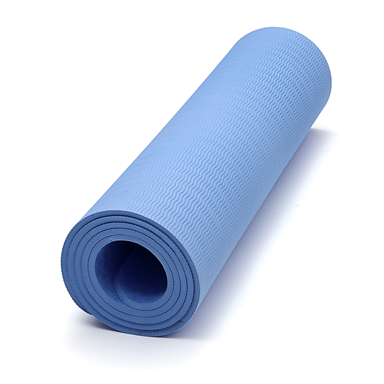 2020 Verpersoonlik pasgemaakte soliede kleur glyvrye pienk gepersonaliseerde anti-gly joga mat met logo-druk