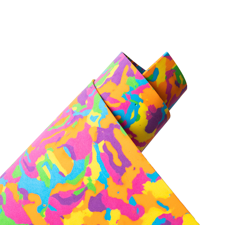 көтерме жоғары сапалы жасыл кешке арналған түрлі-түсті гома губкасынан жасалған камуфляж қолөнері балаларға арналған ева көбік парағы