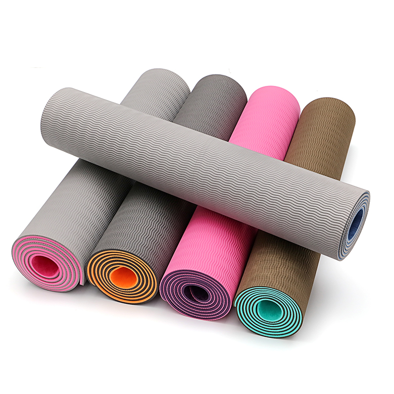 Спеціальний логотип, екологічно чисті складані килимки для йоги, дешеві туристичні килимки для йоги tpe