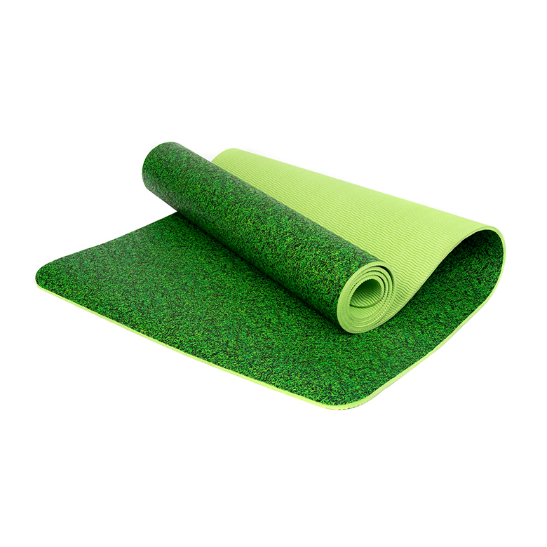 Esay limpo tpe tapete de yoga 7mm macio fitness inodoro impressão de transferência personalizada novo padrão exercício 100% tpe corpo ajuste tapete de yoga