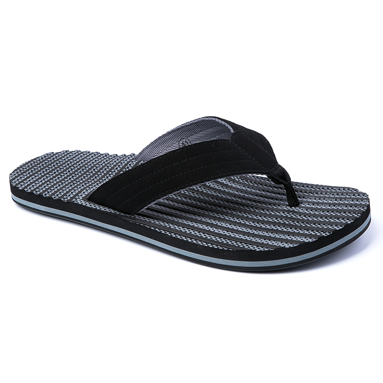 ຈີນຜູ້ຜະລິດອອກແບບໃຫມ່ສີດໍາຜູ້ຊາຍແລະແມ່ຍິງ unisex custom massage sole flip flops EVA beach slipper