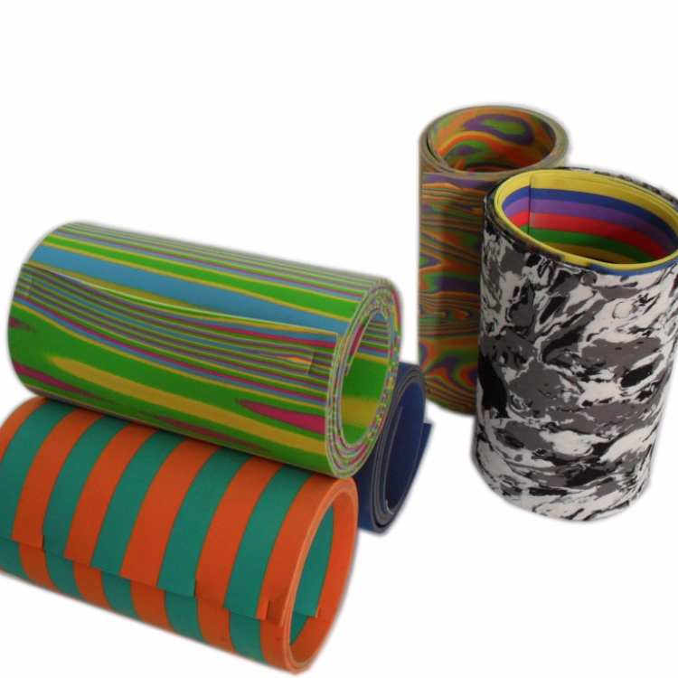 Stripe camouflage EVA Foam Sheet para sa paghimo sa tsinelas nga nipis o baga para sa flip flop