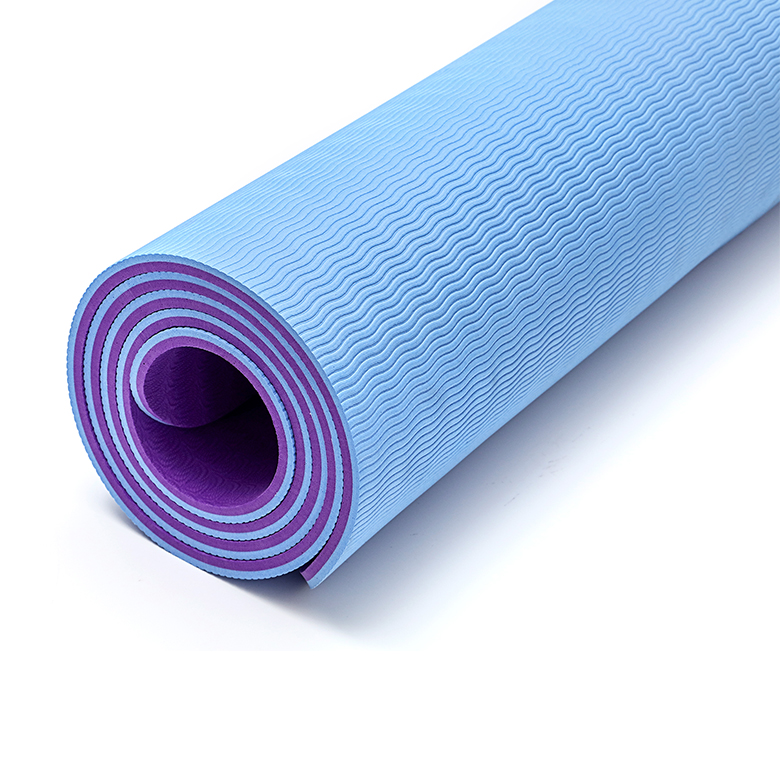 Fournisseur en gros anti-dérapant 100% TPE Fitness tapis de yoga tapis de yoga imprimé personnalisé