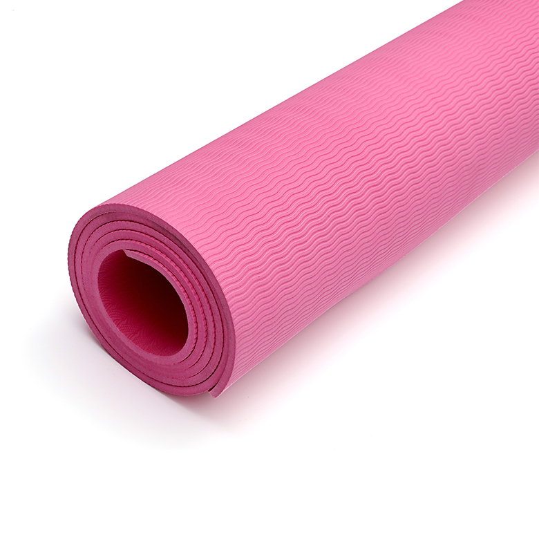 Estera de yoga impresa digital personalizada de alta calidad de 7 mm con material de goma TPE ecológico