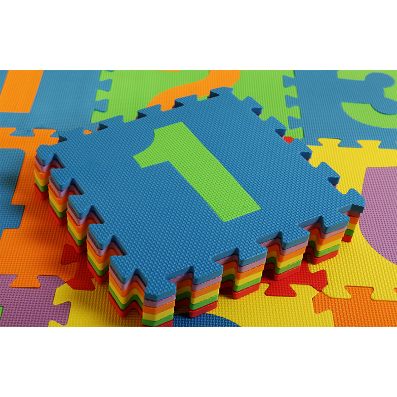 eva puzzle mat eva hračky s číslom