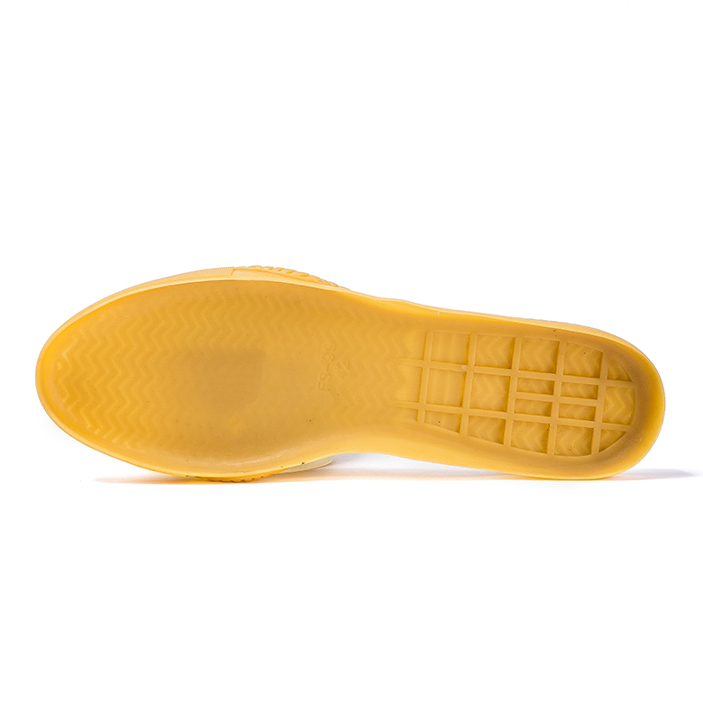 Geel kleur termoplastiese skaatsplank skoene rubber sole vir skoen maak