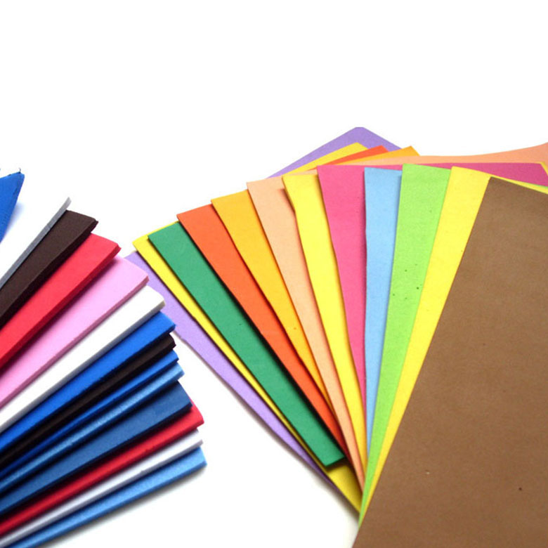 Folha de EVA colorida elástica flexível para embalagem de papel acolchoado para corte de matéria-prima
