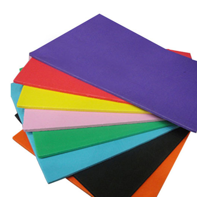 Buigsame kleurvolle drukwerk EVA Sheet rou materiaal vir handgemaakte papier sny dun bul skuim vel 3mm