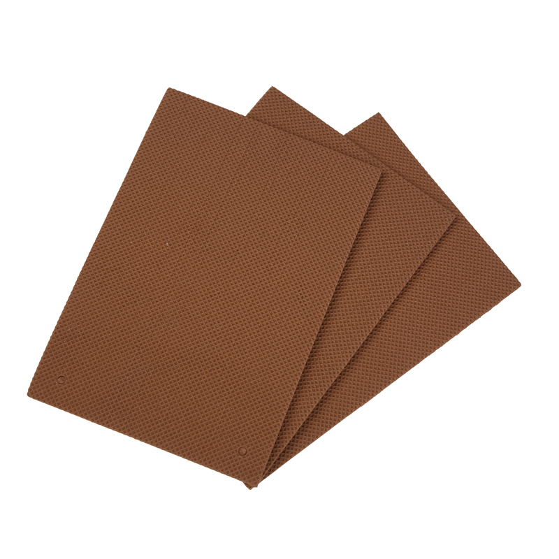 Folha de EVA de cores mistas com padrão de listras, cor marrom eva para uso de bagagem, folha de eva macia com padrão de tira