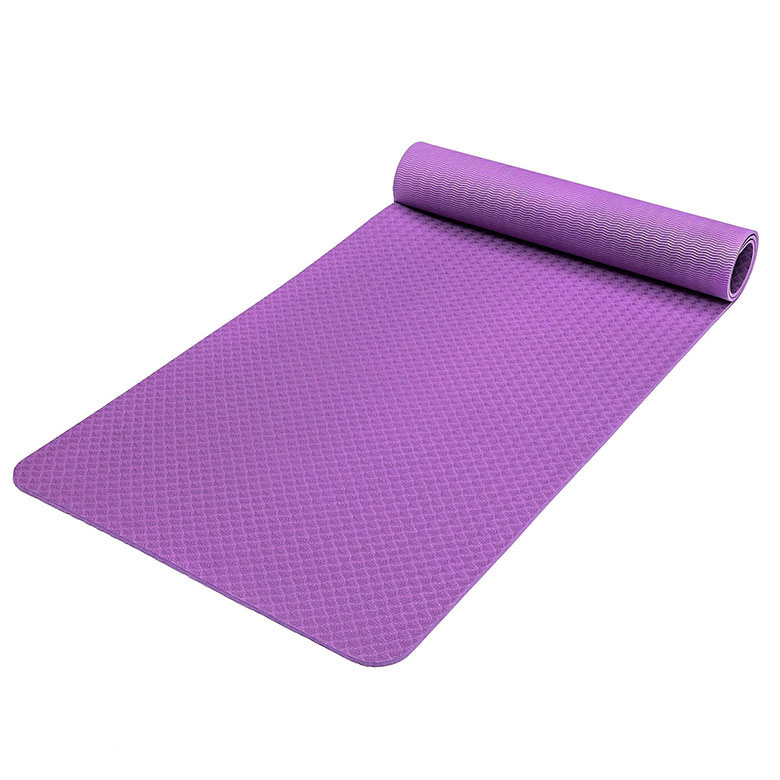 Pribadhi matras yoga warna solid non skid tpe kanthi percetakan logo