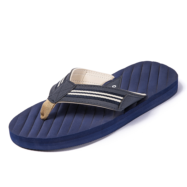 i-china factory Custom massage gray mens outdoor slippers flange flip flops