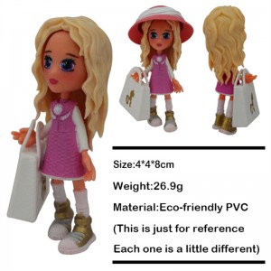 China wholesale Manufactor 6PCS/Set Mini Sitting Princess Toy Anime PVC Figure
