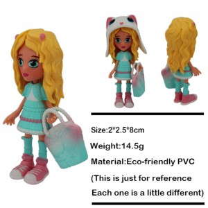 China wholesale Manufactor 6PCS/Set Mini Sitting Princess Toy Anime PVC Figure