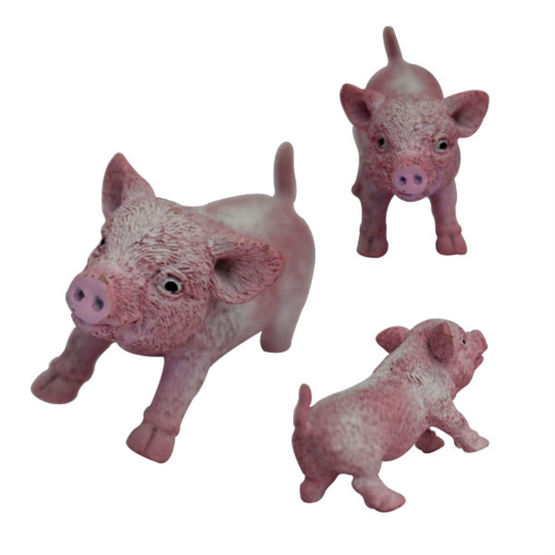 Customized Toys WJ 0200 Plastic Farm Animal Figure Wild Pig Educational Toys ຮູບພາບທີ່ໂດດເດັ່ນ