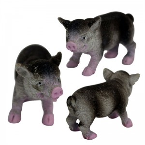 Customized Toys WJ 0200 Plastic Farm Animal Figure Wild Pig Educational Toys