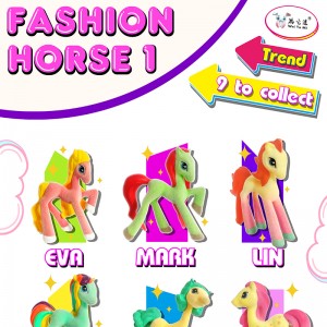 Njagun ati Crystal Pony, Weijun ODM Factory Plastic PVC Toys