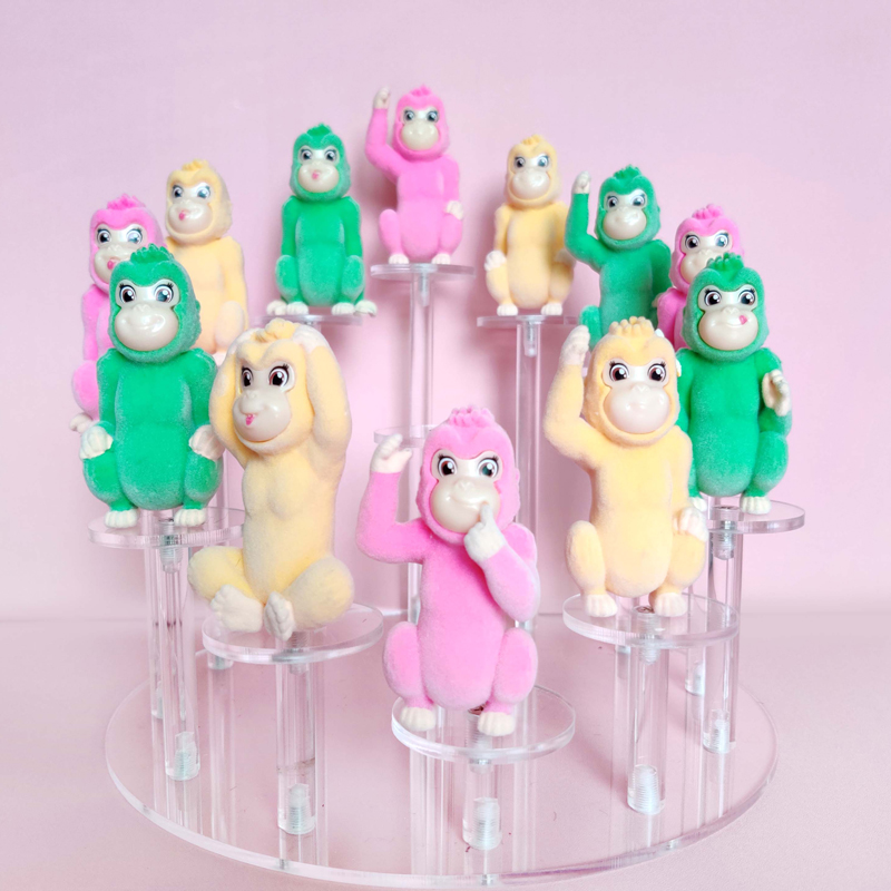 Iruju Chimp – Awọn nkan isere Ẹranko Ẹranko Kekere WJ0070 Kekere Fuzzy Chimp Toys