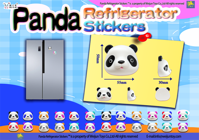 Novo lançamento da Weijun Toys – Imã de geladeira Panda