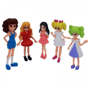 Mini Plastic Little Beauty Girl Toy Fashion Doll For Capsule