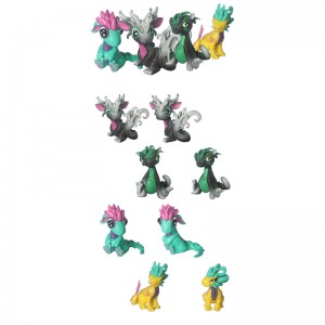 Novo deseño de xoguetes de dinosauros de debuxos animados