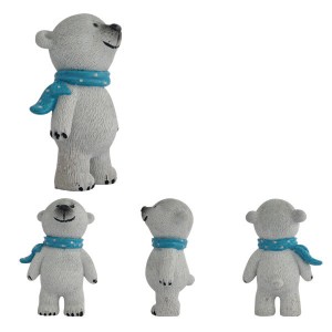 WJ 0042 Polar Bear-Plastic PVC figurine Weijun Factory ODM isere