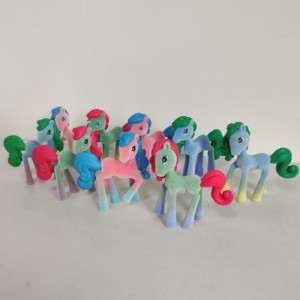 WJ2503 ສີ ແລະ ສະຫງ່າງາມ Rainbow Pony Eco Toy ສໍາລັບເດັກນ້ອຍ