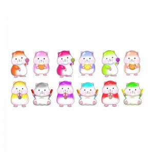 WJ9601 Weijun Rainbow Hamster Plastic Toy Figure