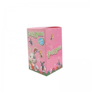 Mini Adorable Plastic PVC Uban sa Flocked Kawaii Rabbit Toys Para Kolektahon