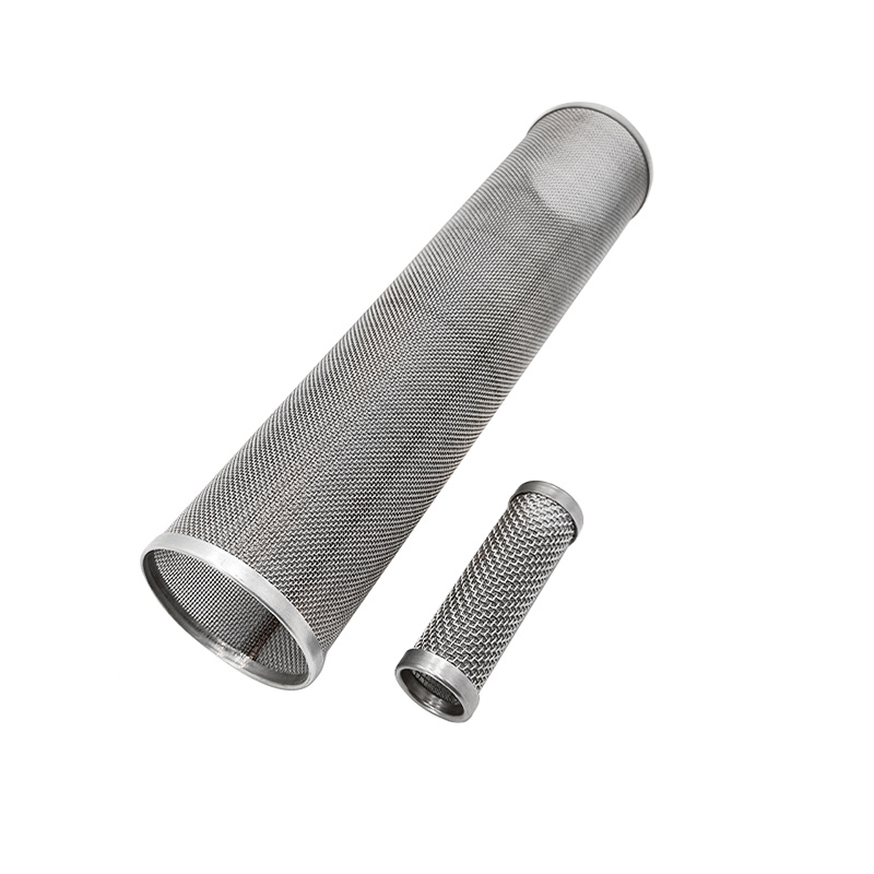 316 Stainless Steel Round Pipe Filter Exhaust Perforated Metal Tube