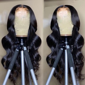 Heildsöluverð Body Wave Lace Front Wig Pre Plucked Human Hair Wigs