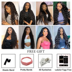 Body Wave 13X4 HD Swiss Lace Front Wig Pre Plucked With Baby Hair