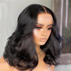 Body Wave Lace Closure Wig Preplucked With Natural Hairline