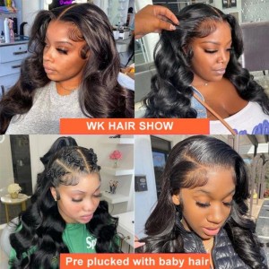 13X6 Body Wave Lace Front Paruka Lidské vlasy pro černé ženy