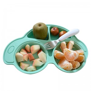 Διαιρεμένο μπολ φαγητού Εκτύπωση λογότυπου Πιάτα δείπνου Μπολ Πιάτο ταΐσματος μωρού