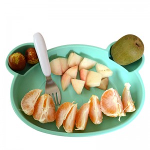 Поделени чинии за јадење чинии за печатење лого за вечера Чинија за хранење на бебиња