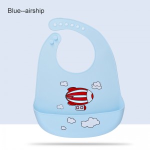 Babador de bebê de silicone à prova d'água de qualidade alimentar da China novo estilo adorável e durável para alimentação de crianças