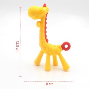 Wholesale Safety Baby Molar Teether Toy Animal Giraffe Teether Organic Baby Teethers with Box