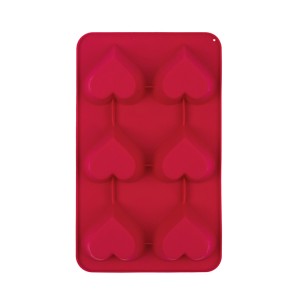 Heart Popsicle Mold Silicone Cake Mold 3D Heart Shape Chocolate Mold