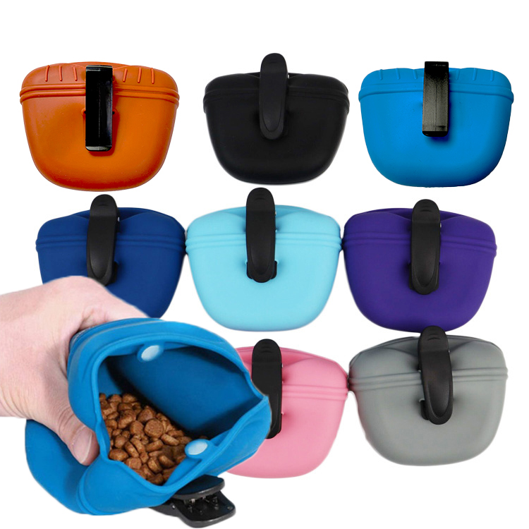 Dog Training Lovager Outdoor Walking Pet Custom Packages Pouch Waterproof Silicone Dog Treat Bag Featured Image