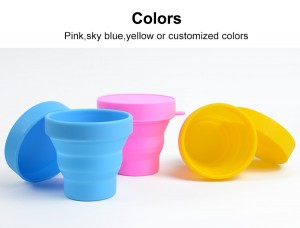 Portable Retractable Travel Mug Kids Child Drinking Water Collapsible Silicone Cup