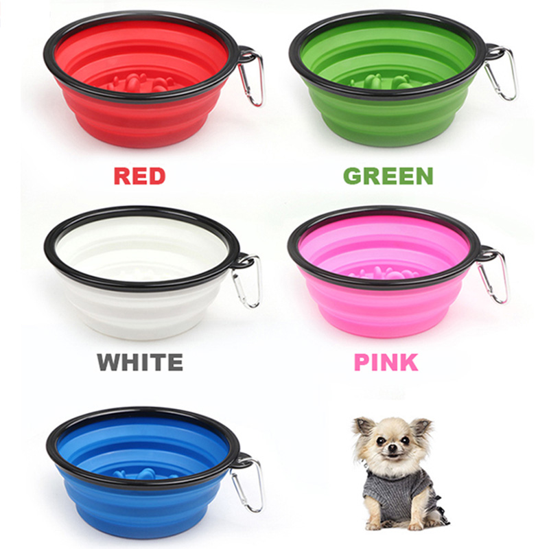 Dog slow feeder bowl silicone Pet Bowl/ Pet Dishes/collapsible dog bowl Pet Feeder