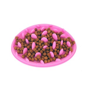ໂຖປັດສະວະ Silicone ສູງ Pet Feeder Placemat Snuffle Mat Anti-spilling Dog Bowl feeding slow