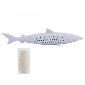 Pet Catnip Molar Teeth Cleaning Fish Shape Training Interactive Toys mo Silicone Cat Chew Toys