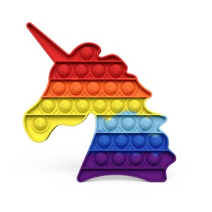 Rainbow Unicorn Pop It Sensory Fidget -lelu lapsille