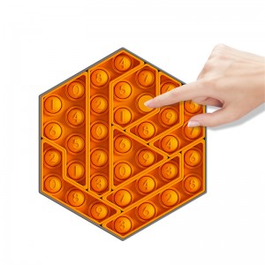 2021 လက်ကား ကလေးကစားစရာ Bubble Stress Toys Hexagon Fun Push Poppet Bubble Fidget Sensory Toy Set