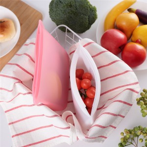 Food Grade China Χονδρική φτηνή τιμή Επαναχρησιμοποιήσιμη τσάντα τροφίμων σιλικόνης Επαναχρησιμοποιήσιμη τσάντα αποθήκευσης τροφίμων σιλικόνης