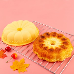 Formă rotundă pentru prăjituri mari pentru vase de gătit pentru copt din silicon pentru dovleac de Halloween
