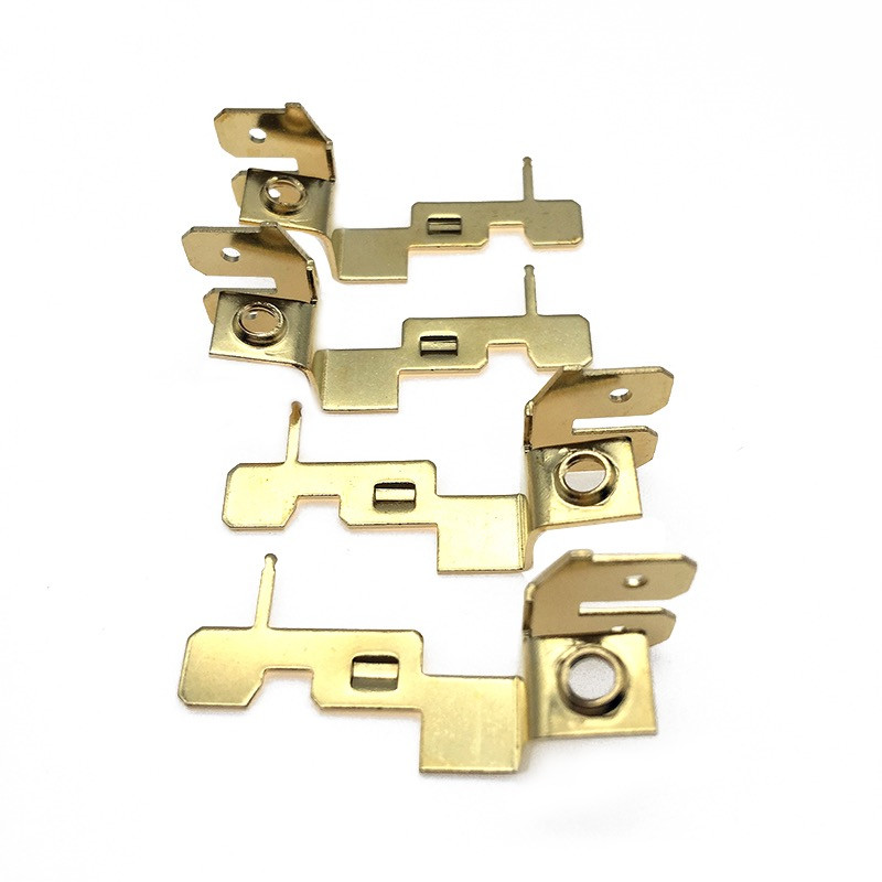 Customized Metal Brass Front And Back Socket Shrapnel Stamping Brass Terminal For Outlet Featured Image
